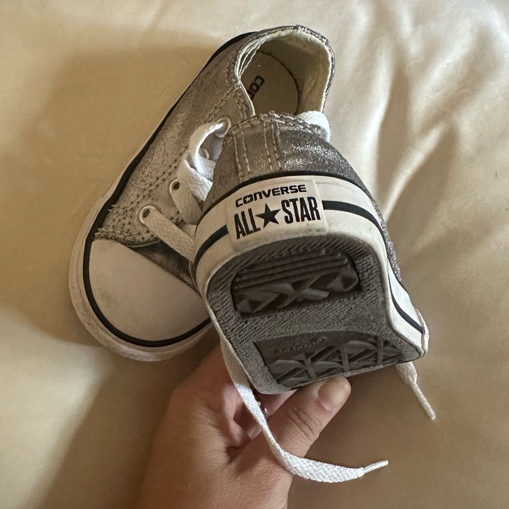 Converse Kids' Silver All Star Sneakers